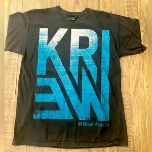 Black Short Sleeved Krew Tee